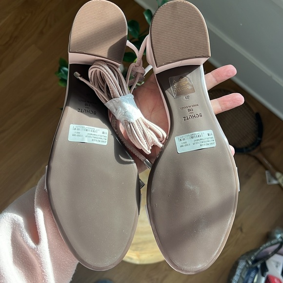🛍️Schutz Jessie Mid Block Heel Wrap Strap Cool Rose Pink 11 NIB - Picture 8 of 10